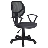 Кресло компактное BRABIX "Flip MG-305", ткань TW, серое/черное, 531951 531951