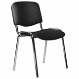 Стул STAFF Iso Lite CF-008, хром, кожзам черный (Z-11), 532567 532567