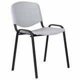 Стул STAFF "Iso Plast CF-009", черный каркас, пластик серый, 532570 532570