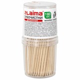 Зубочистки деревянные LAIMA, КОМПЛЕКТ 190 штук, в диспенсере, 604770 604770