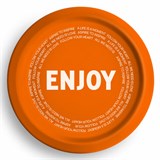 Тарелка одноразовая диаметр 230 мм, 50 шт., бумажная с ПЭ покрытием "Enjoy new", СКАНДИПАКК, -0552 608707