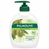 Мыло жидкое 300 мл, PALMOLIVE НАТУРЭЛЬ "Олива и увлажняющее молочко", дозатор, 1763, 8693495017633 609044