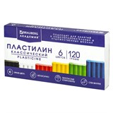 Пластилин классический BRAUBERG АКАДЕМИЯ КЛАССИЧЕСКАЯ, 6 цветов, 120 г, СТЕК, ВЫСШЕЕ КАЧЕСТВО, 106440 106440