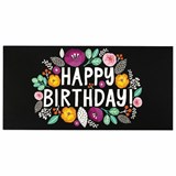 Конверт для денег "HAPPY BIRTHDAY!", Цветы, 166х82 мм, выборочный лак, ЗОЛОТАЯ СКАЗКА, 113748 113748
