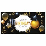Конверт для денег HAPPY BIRTHDAY TO YOU!, Шары, 166х82 мм, выборочный лак, ЗОЛОТАЯ СКАЗКА, 113751 113751