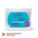 Ватные палочки КОМПЛЕКТ 200 шт., LURE, пакет, 10798 117604