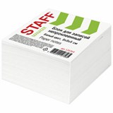 Блок для записей 9*9*5mm STAFF не проклеенный, куб белый, 126364