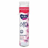 Ватные диски КОМПЛЕКТ 150 шт., AURA, двусторонние, 7185 127811