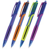Ручка шариковая масляная автоматическая BRAUBERG Phantom color, СИНЯЯ, узел 0,7 мм, линия письма 0,35 мм, 142938 142938