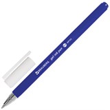 Ручка гелевая BRAUBERG Matt Gel, СИНЯЯ, корпус soft-touch, узел 0,5 мм, линия 0,35 мм, 142945 142945