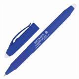 Ручка стираемая гелевая с грипом BRAUBERG SOFT&SILK, СИНЯЯ, узел 0,7 мм, линия письма 0,5 мм, 143253 143253