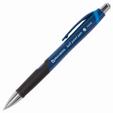 Ручка шариковая автоматическая с грипом BRAUBERG Urban, СИНЯЯ, хромированные детали, узел 0,7 мм, линия письма 0,35 мм, 143260 143260