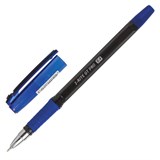 Ручка шариковая масляная с грипом BRAUBERG i-Rite GT PRO, СИНЯЯ, корпус тонирированный черный, узел 0,4 мм, 143303 143303