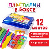 Пластилин в боксе ЮНЛАНДИЯ "ЮНЛАНДИК В ЗООПАРКЕ", 12 цветов, 130 г, скалка, стек, 7 формочек, 105863 105863 Пластилин в боксе ЮНЛАНДИЯ "ЮНЛАНДИК В ЗООПАРКЕ", 12 цветов, 130 г, скалка, стек, 7 формочек, 105863 105863