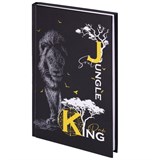 Блокнот А5 (134х206 мм), 80 л., твёрдый, клетка, STAFF, Lion, 114412 114412
