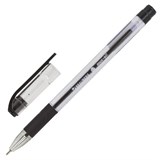 Ручка шариковая масляная с грипом BRAUBERG "Max-Oil", ЧЕРНАЯ, игольчатый узел 0,7 мм, линия письма 0,35 мм, 142142 142142