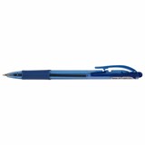 Ручка шариковая масляная автоматическая с грипом PENTEL (Япония) "Fine Line", СИНЯЯ, линия письма 0,27 мм, BK417-CN 142665