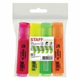 Набор текстовыделителей STAFF EVERYDAY HL-243, 4 шт., АССОРТИ, линия 1-5 мм, 151243 151243