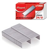 Скобы для степлера №24/6, 1000 штук, MAPED, до 20 листов, 324405 223136