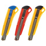 Нож канцелярский 18 мм BRAUBERG Standard, 3 лезвия в комплекте, автофиксатор, корпус ассорти, 230918 230918 Нож канцелярский 18 мм BRAUBERG Standard, 3 лезвия в комплекте, автофиксатор, корпус ассорти, 230918 230918