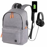Рюкзак BRAUBERG URBAN универсальный, с отделением для ноутбука, USB-порт, "Energy", серый, 44х31х14 см, 270806 270806