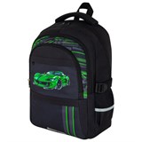 Рюкзак BRAUBERG VIBE, 2 отделения, 5 карманов, "Green car", 40х28х14 см, 272088 272088
