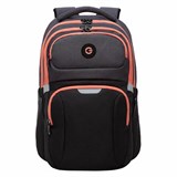 Рюкзак GRIZZLY школьный, анатомическая спинка, 2 отделения, для девочек, BLACK/ORANGE, 41х27х17 см, RD-342-1/2 272808