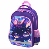 Рюкзак ПИФАГОР SCHOOL, 1 отделение, 3 кармана, "Magic kitty", 38x28х14 см, 273166 273166