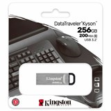 Флеш-диск 256 GB KINGSTON DataTraveler Kyson, разъем USB 3.2, серебряный, DTKN/256GB 514064