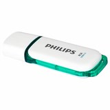 Флеш-диск 8 GB PHILIPS SNOW, разъем USB 3.0, зеленый, FM08FD75B/97 514082