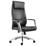 Кресло офисное BRABIX PREMIUM "Jazz EX-757", синхромеханизм, алюминий, экокожа, черное, 532489 532489