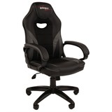 Кресло компьютерное BRABIX "Accent GM-161", TW/экокожа, черное/серое, 532576, 7083504 532576