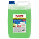 Средство для мытья посуды 5 л, LAIMA PROFESSIONAL, концентрат, Яблоко, 604651 604651