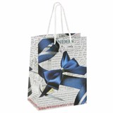 Пакет подарочный (1 штука) 18x10x23 см, ЗОЛОТАЯ СКАЗКА "Синий бант", ламинированный, 606599 606599