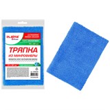 Тряпка для мытья пола из микрофибры 70х80 см ULTRASONIC INDIGO COLOUR, синяя, 220 г/м2, LAIMA HOME, 608220 608220