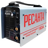 Сварочный аппарат инверторный, сварочный ток до 190 А, диаметр электрода до 5 мм, РЕСАНТА САИ 190, 65/2 670406