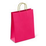 Крафт-пакет бумажный "Ruby red" 26х15х35 см, с кручеными ручками, плотность 80 г/м2, моноцвет, 112412 701002