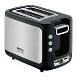 Тостер TEFAL TT365031, 850 Вт, 2 тоста, 7 режимов, механическое управление, металл/пластик, серебристый/черный, 7211002582 456499