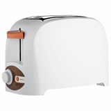 Тостер CENTEK CT-1420, 750 Вт, 2 тоста, 7 режимов, пластик, белый 457611