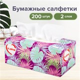 Салфетки косметические 200 шт. в картонном боксе 2-слойные, LAIMA Everyday, 20х20 см, 113589 113589