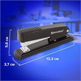 Степлер №24/6, 26/6 металлический BRAUBERG "Office", до 30 листов 228611