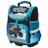 Ранец ЮНЛАНДИЯ WISE для начальной школы, "Monster-truck", 37х29х15 см, 229948 229948