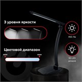 Настольная лампа-светильник SONNEN PH-307, на подставке, светодиодная, 9 Вт, пластик, черный, 236684 236684