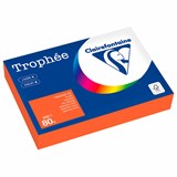 Бумага цветная CLAIREFONTAINE, А4, 80 г/м2, 500 л., интенсив, ярко-оранжевый, Франция, 1761C 116717
