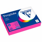 Бумага цветная CLAIREFONTAINE, А4, 80 г/м2, 500 л., неон, розовый, Франция, 2973PC 116724