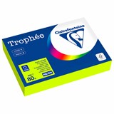 Бумага цветная CLAIREFONTAINE, А4, 80 г/м2, 500 л., неон, желтый, Франция, 2977PC 116725