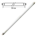 Лампа люминесцентная OSRAM L18/640, 18 Вт, цоколь G13, в виде трубки, длина 59 см, хол. белый свет 450326