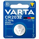Батарейка литиевая VARTA ELECTRONICS CR2032 "таблетка, дисковая, кнопочная" 1 шт., блистер 457400