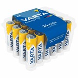 Батарейки алкалиновые "пальчиковые" КОМПЛЕКТ 24 шт., VARTA ENERGY, АА (LR6, 24А), пластиковый бокс 457406