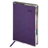{{productViewItem.photos[photoViewList.activeNavIndex].Alt || productViewItem.photos[photoViewList.activeNavIndex].Description || 'Ежедневник датированный 2026 А5 148х218мм GALANT &quot;Infinity Silver&quot;, под кожу, фиолетовый, 117498'}}